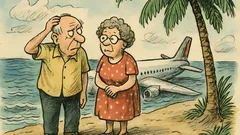 Dowcip: Karol pyta Helę w samolocie...