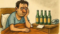 Dowcip: Mężczyzna budzi się w południe z kacem